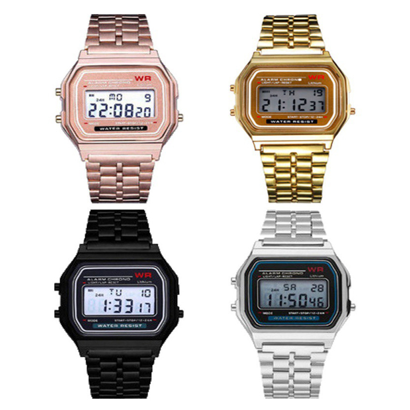 Luxury Watch Winder - LED Stainless Steel Band Watch Luxury
