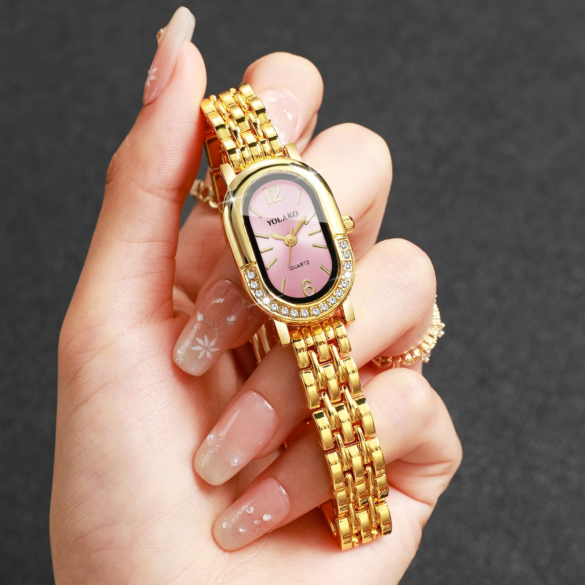 Luxury Watch Safe - Luxury Rhinestone Women Quartz Watch Fashion