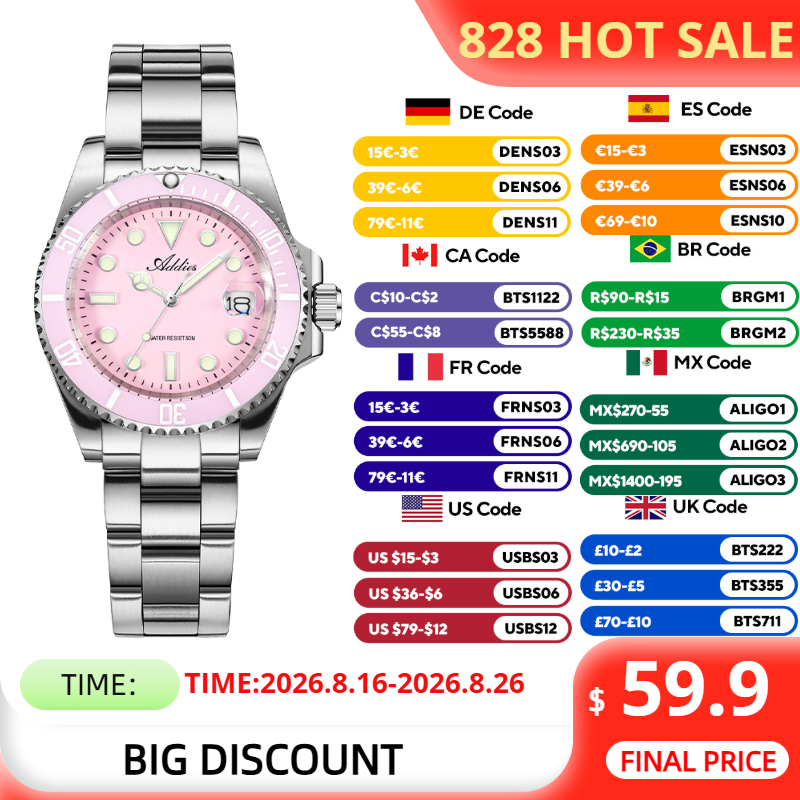 Luxury Watch Safe - ADDIES 36mm 50m Waterproof Women's Watches