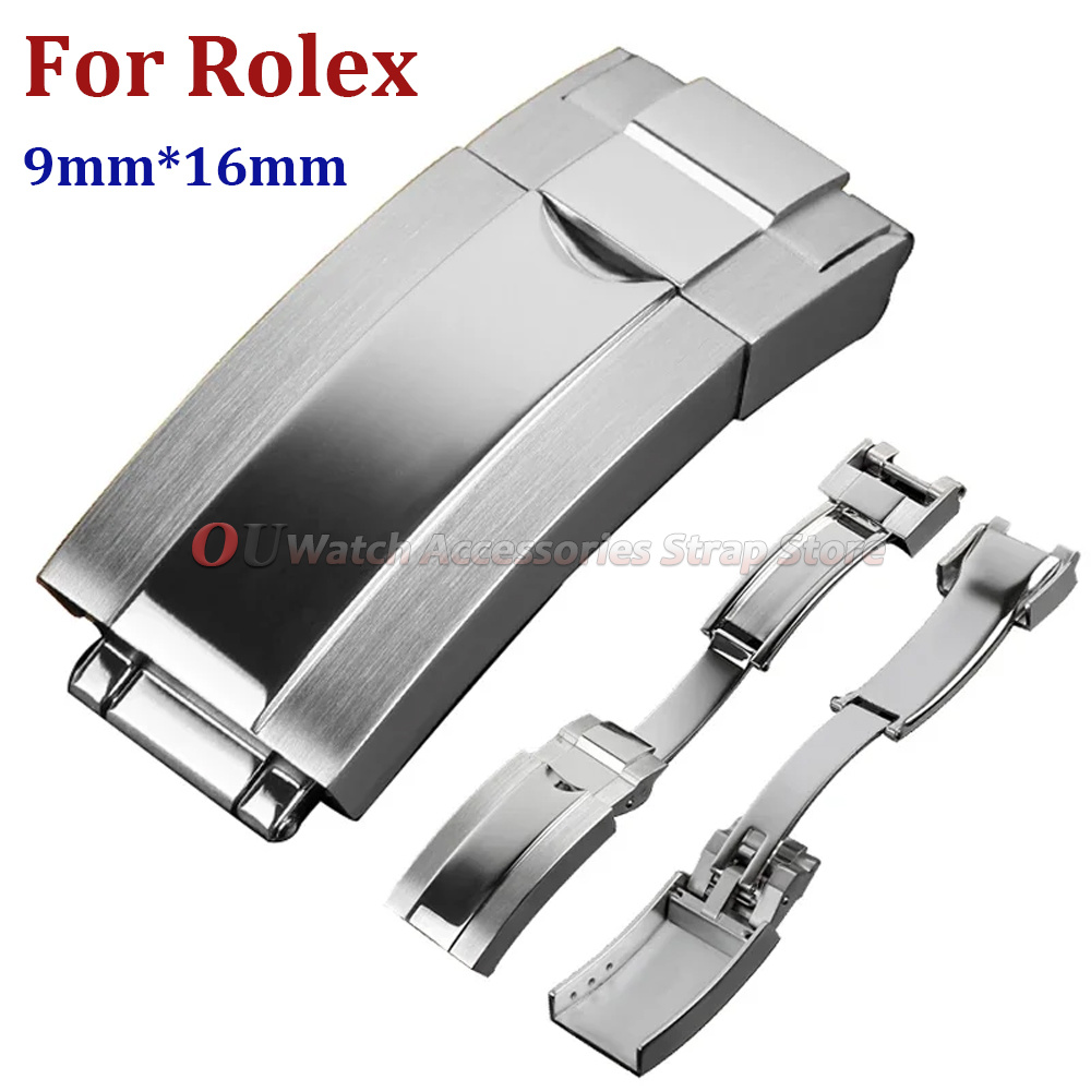 Luxury Watch Japanese - 9mmx16mm Stainless Steel Deployment Clasp for