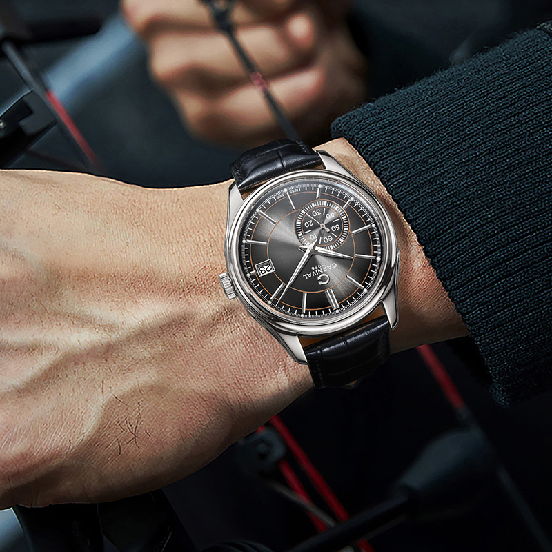 CARNIVAL Gray Dial Automatic W - огляд і ціна Luxury Watch Second Hand