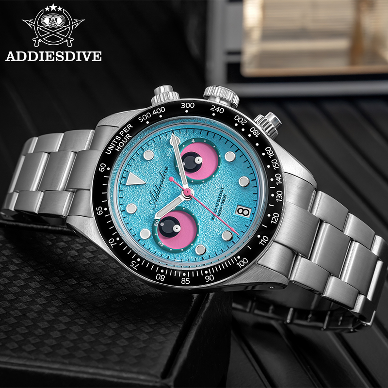 ADDIESDIVE Luxury Stainless St - огляд і ціна Luxury Watch Second Hand