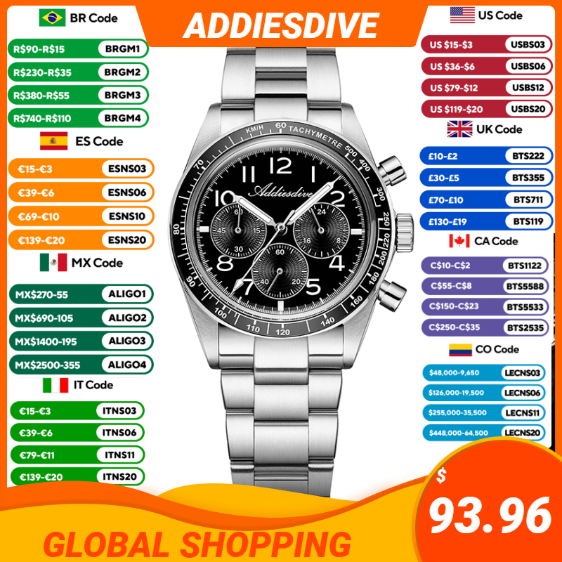 ADDIESDVIE 2026 Men's Chronogr - огляд і ціна Luxury Watch Second Hand