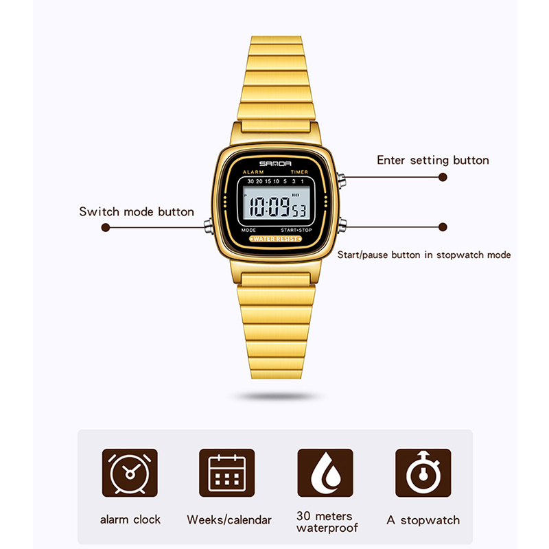 SANDA Women Golden Classic Qua - огляд і ціна Luxury Watch Time