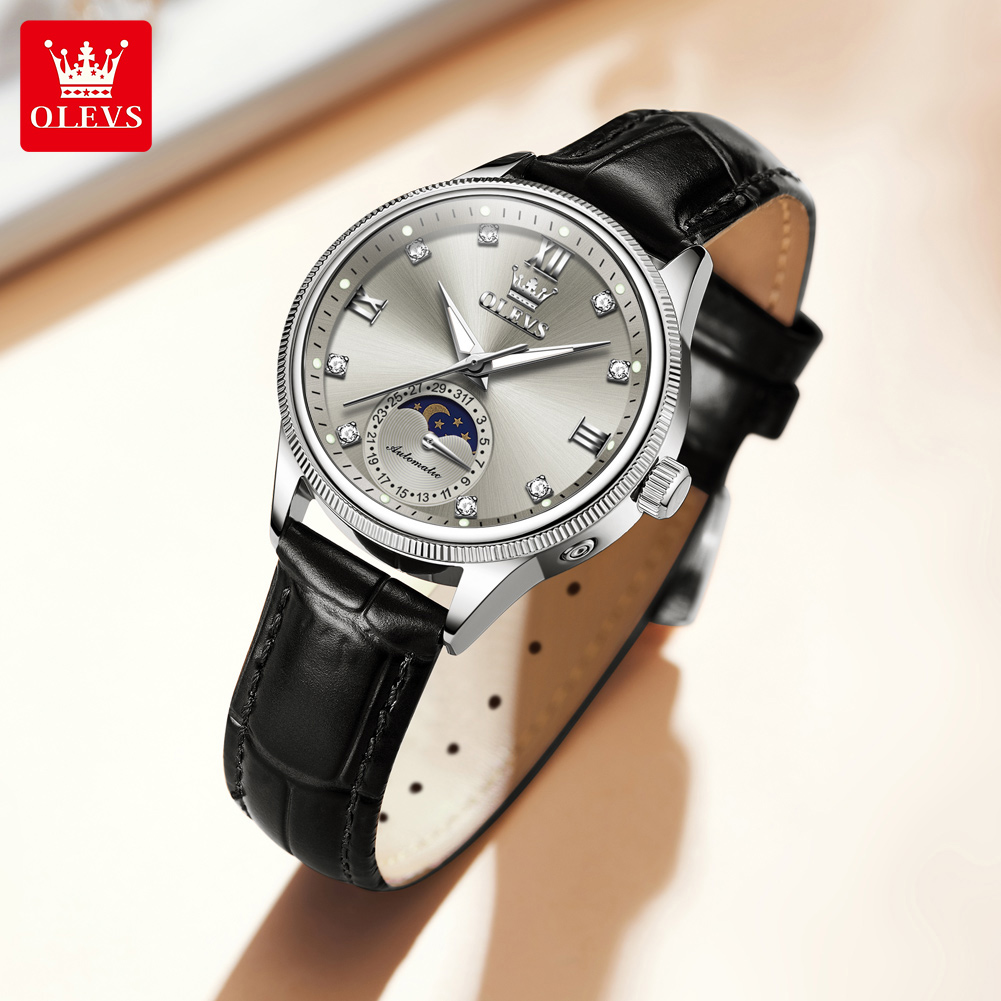 OLEVS Moon Phase Fashion Women - огляд і ціна Luxury Watch Time