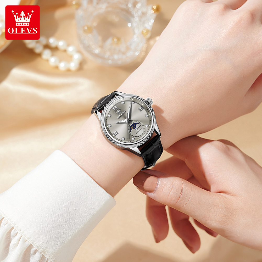 OLEVS Moon Phase Fashion Women - огляд і ціна Luxury Watch Time