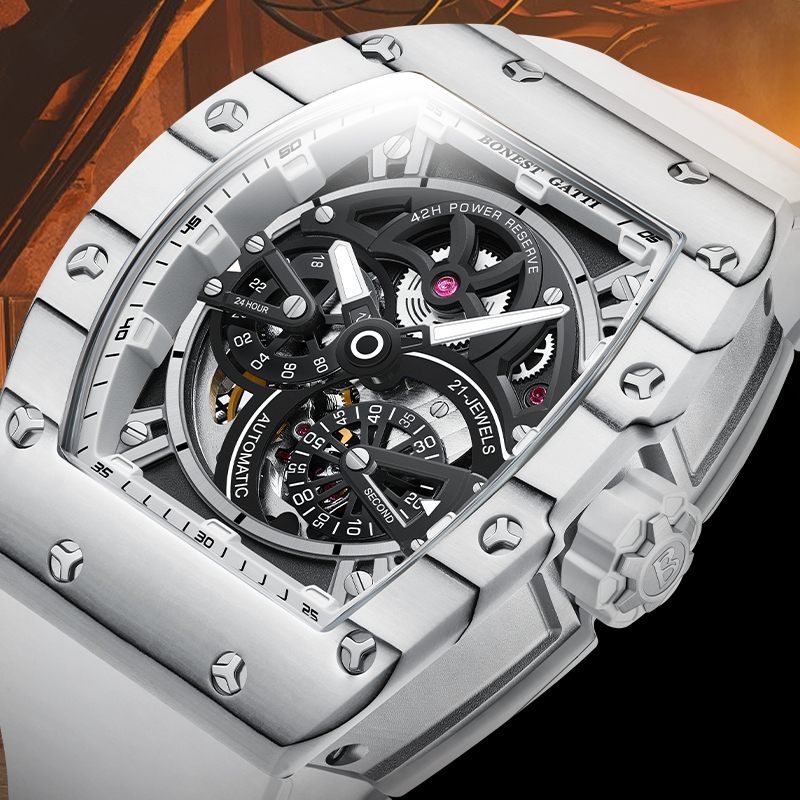 BONEST GATTI Men's Mechanical  - огляд і ціна Luxury Watch Second Hand