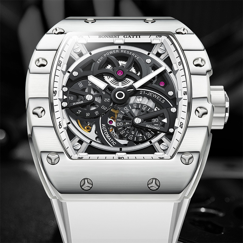 BONEST GATTI Men's Mechanical  - огляд і ціна Luxury Watch Second Hand