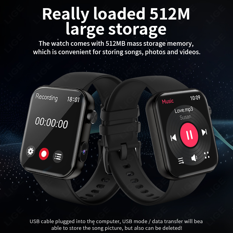 LIGE 512MB Camera Smartwatch 1 - огляд і ціна Luxury Watch Makes