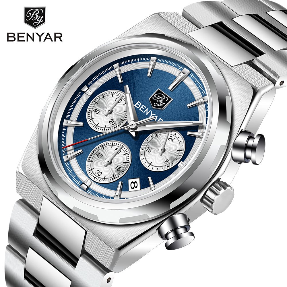 BENYAR 40MM Men's Multifunctio - огляд і ціна Luxury Watch Second Hand