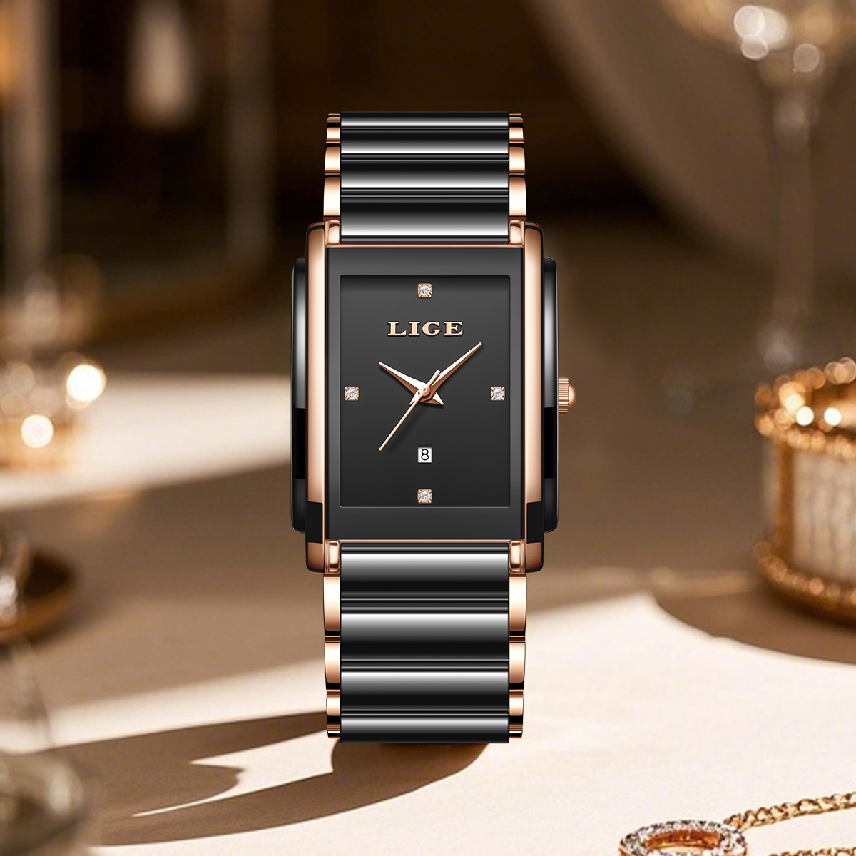 LIGE Fashion Elegant Watch for - огляд і ціна Luxury Watch Japanese
