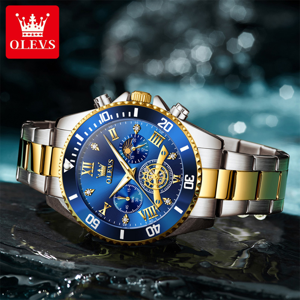 Luxury OLEVS Quartz Gold Metal - огляд і ціна Luxury Watch Winder