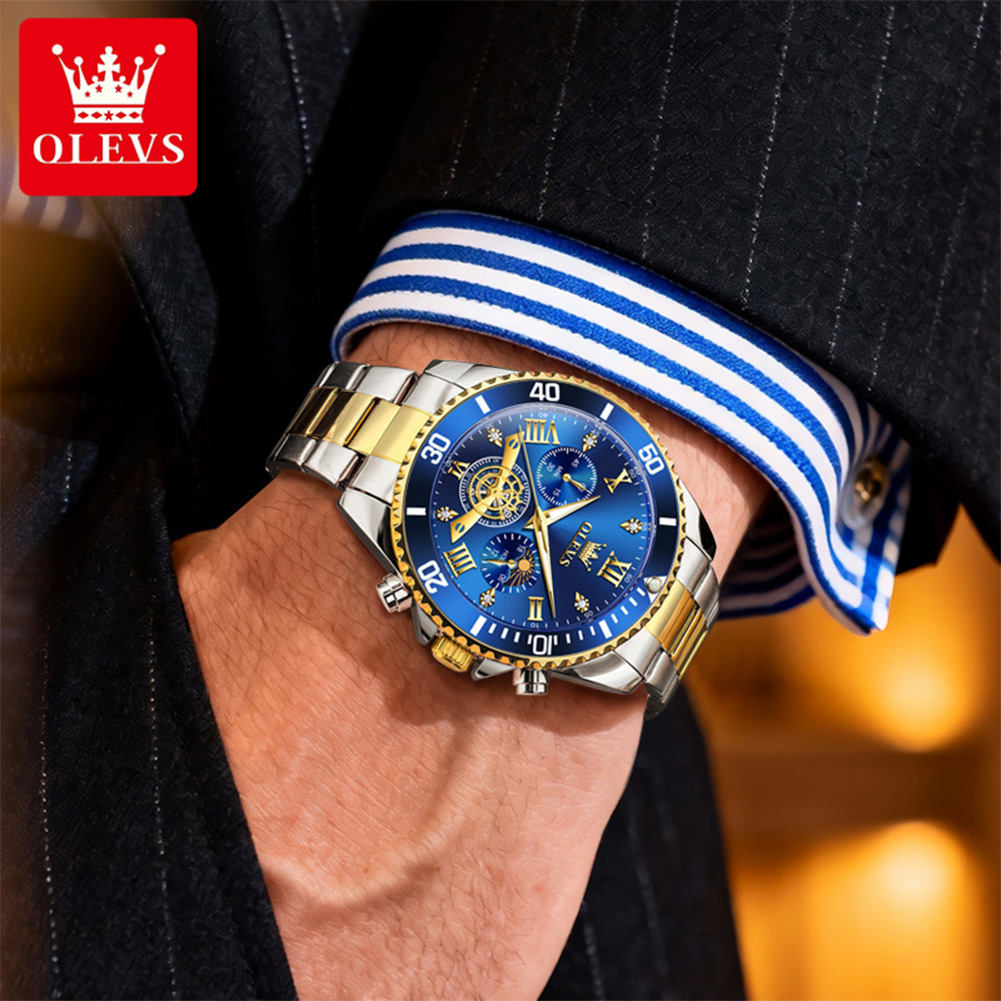 Luxury OLEVS Quartz Gold Metal - огляд і ціна Luxury Watch Winder