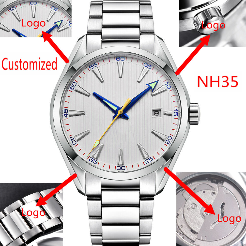 Custom Logo 41mm Men Miyota/NH - огляд і ціна Luxury Watch Safe