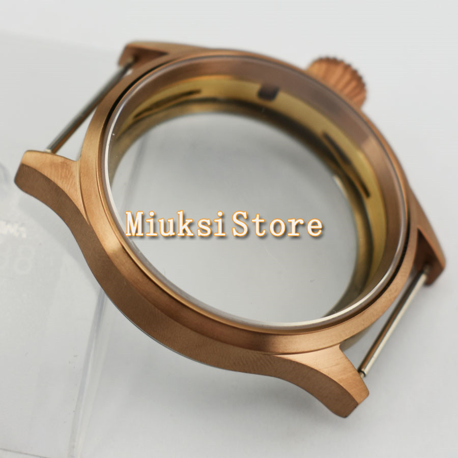 ETA6497 Watch Case 43mm Copper - огляд і ціна Bronze Case Watch