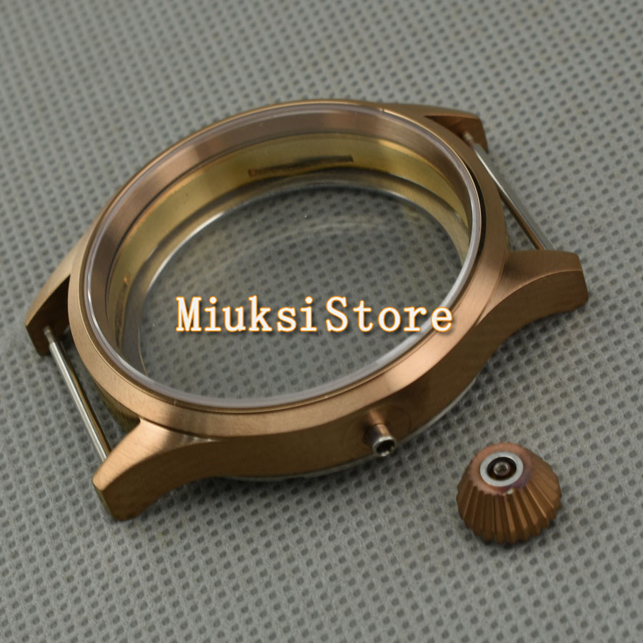 ETA6497 Watch Case 43mm Copper - огляд і ціна Bronze Case Watch